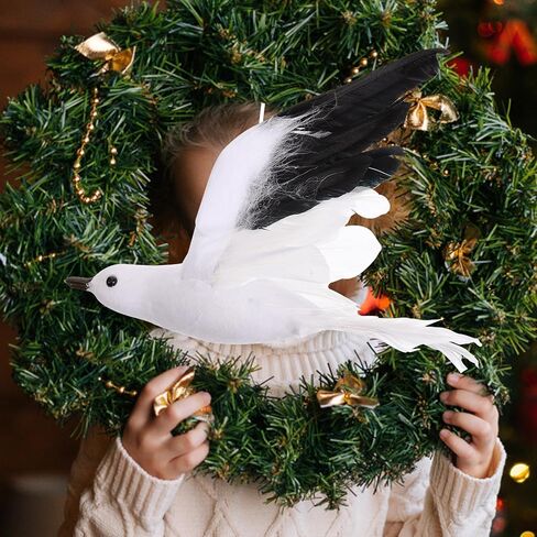 DECHOUS 3Pcs Seagull Hanging Decor, White Seagull Foam Ceiling Hanging Decorations Feathered Bird Ornament for Party Wedding Birthday Wall Decoration in Saudi Arabia