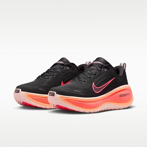 Nike Vomero Plus Women's Road Running Shoes (Black/Washed Coral/Bright Mango/Hot Lava) in Kuwait