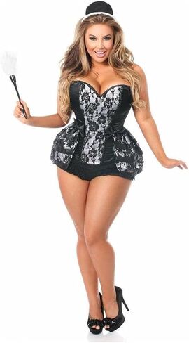 Daisy corsets womens Lavish 5 Pc French Maid Corset Costume in Saudi Arabia
