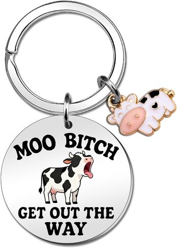 Cow Gifts For Women Cow Lovers Keychain Cowgirl Stuff Cows Print Gifts Funny Gag Cows Themed Gift Birthday Western Christmas Gift For Adult Stocking Stuffers For Teen Girls in Saudi Arabia