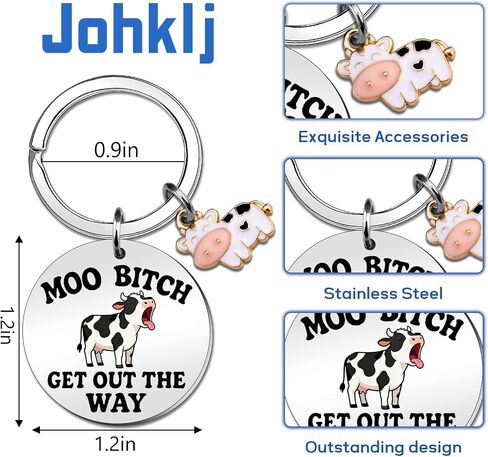 Cow Gifts For Women Cow Lovers Keychain Cowgirl Stuff Cows Print Gifts Funny Gag Cows Themed Gift Birthday Western Christmas Gift For Adult Stocking Stuffers For Teen Girls in Saudi Arabia