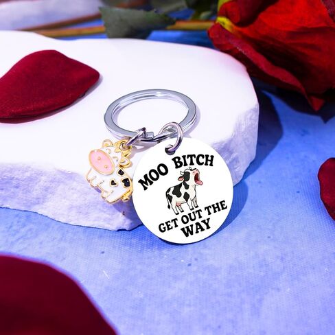 Cow Gifts For Women Cow Lovers Keychain Cowgirl Stuff Cows Print Gifts Funny Gag Cows Themed Gift Birthday Western Christmas Gift For Adult Stocking Stuffers For Teen Girls in Saudi Arabia