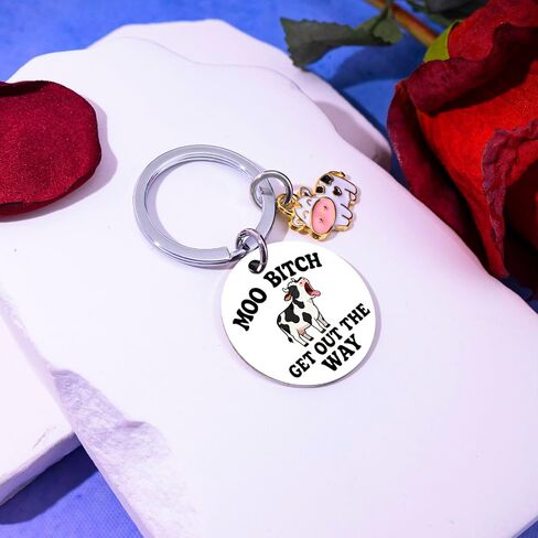 Cow Gifts For Women Cow Lovers Keychain Cowgirl Stuff Cows Print Gifts Funny Gag Cows Themed Gift Birthday Western Christmas Gift For Adult Stocking Stuffers For Teen Girls in Saudi Arabia