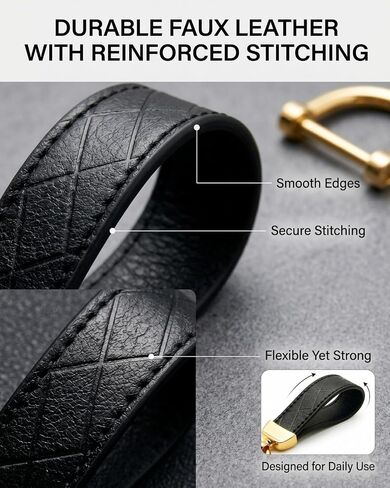 Leather Keychain Wristlet for Women in Saudi Arabia