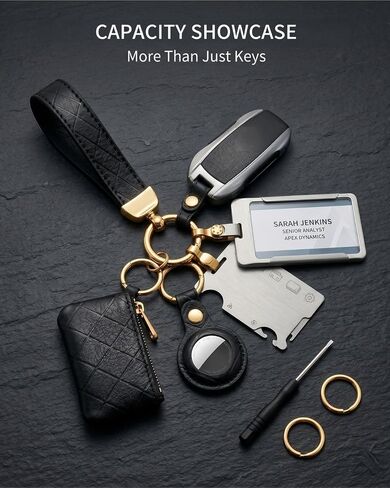 Leather Keychain Wristlet for Women in Saudi Arabia