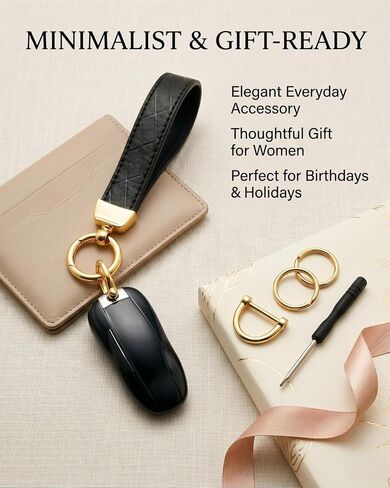 Leather Keychain Wristlet for Women in Saudi Arabia
