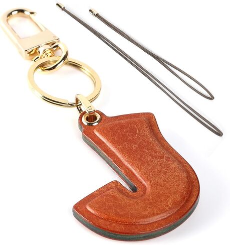 Initial Keychain Leather Bag Charms Handmade Genuine Leather Initial Hand-sewn Luxury Custom Bag Car Pendant in Saudi Arabia