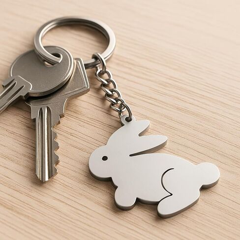 Bunny Keychain - Cute Key Chains for Women Bag Charms, Rabbit Keychins Gift for Wemen Friands Girls Teens in Saudi Arabia