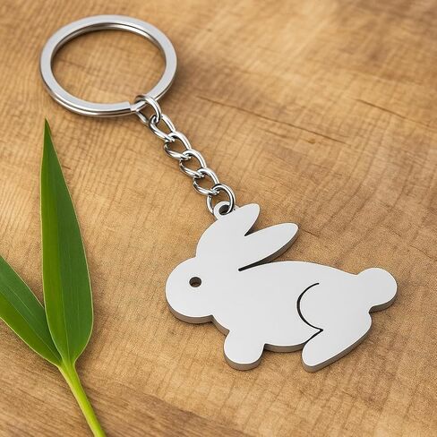 Bunny Keychain - Cute Key Chains for Women Bag Charms, Rabbit Keychins Gift for Wemen Friands Girls Teens in Saudi Arabia
