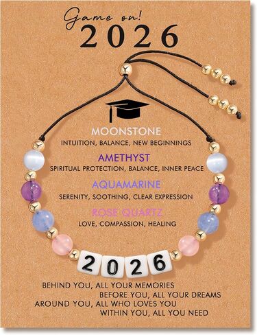 RZKING 2026 Graduation Gifts Class of 2026 Bracelet Grad Gifts for Middle College High School Graduation Gifts in Saudi Arabia