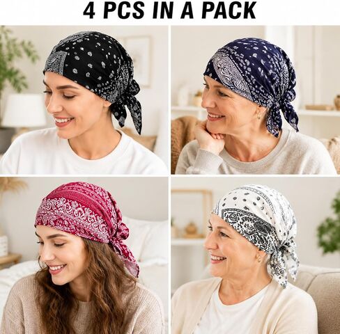 hoyuwak Chemo Headwear for Women Softer Headcover with Longer Tails in Kuwait