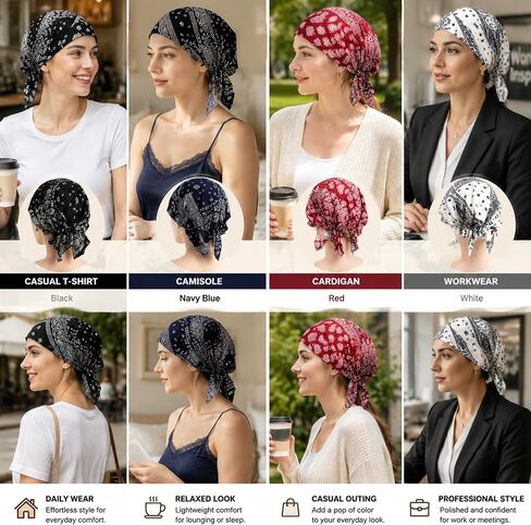 hoyuwak Chemo Headwear for Women Softer Headcover with Longer Tails in Kuwait