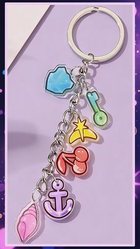 Katseye Keychain Inspired Merch Set Includes Keychain Temporary Tattoos Concert Outfit Accessories Gifts for Teens Fans Women (Style - kaye) in Saudi Arabia