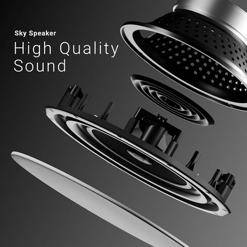 | 6 Zone Amplifier with 12 Ceiling Speakers | Multi-Room Audio Package in Kuwait