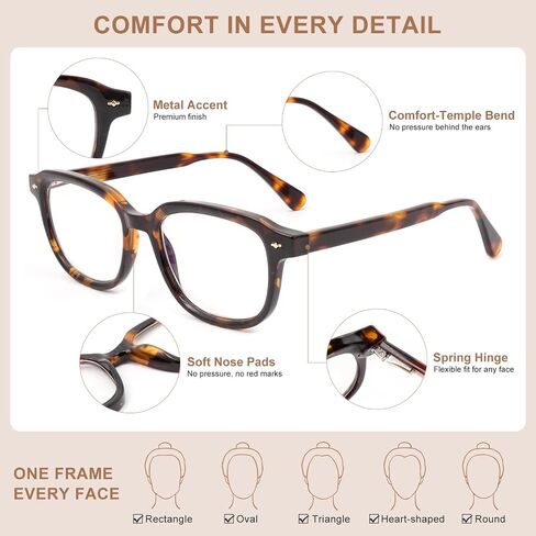 OKH Progressive Photochromic Reading Glasses for Men Women, Round Multifocus Readers, TR90 Frame in Saudi Arabia