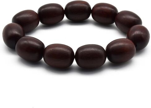 Zen Dear Unisex Natural African Blood Red Sandalwood Bracelet Prayer Beads Tibetan Buddhism Meditation Mala Bead Necklace Yoga in Saudi Arabia