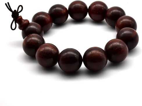 Zen Dear Unisex Natural African Blood Red Sandalwood Bracelet Prayer Beads Tibetan Buddhism Meditation Mala Bead Necklace Yoga in Saudi Arabia