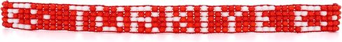 Türkiye Flag Bracelet - Türkiye Pride Bracelet - Adjustable Red & White Jewerly for Men and Women - Türkiye Souvenir Gift - Handmade - Premium Czech Beads in Kuwait