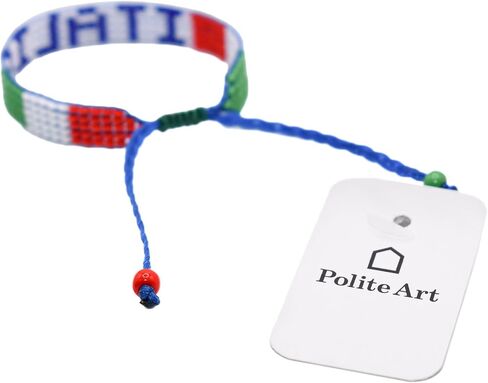 Italia Flag Bracelet - Adjustable Green, White & Red Jewerly for Men - Italian Cultural Heritage Bracelet - Italian Pride Bracelet - Italy Meaningful Gift & Souvenir - Premium Czech Beads in Kuwait
