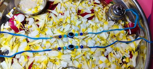 Pack of 3 Evil Rakhi Indian Rakhi for Raksha Bandhan Festival, Rakhi Thread, Rakhi for Brother,Fancy Rakhi, Rakhi Bracelet for Brother | Rakhi for Bhaiya Bhabhi | Rakhi Wrist Bracelets in Saudi Arabia