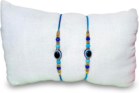 Pack of 3 Evil Rakhi Indian Rakhi for Raksha Bandhan Festival, Rakhi Thread, Rakhi for Brother,Fancy Rakhi, Rakhi Bracelet for Brother | Rakhi for Bhaiya Bhabhi | Rakhi Wrist Bracelets in Saudi Arabia