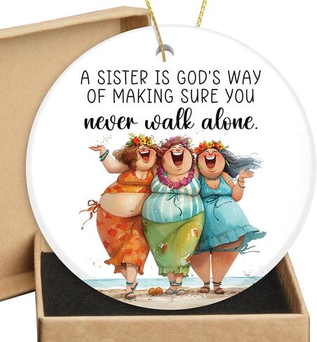 Friend Gifts for Women Round Ceramic Ornament Friends Ornament Friendship Gifts for Friends Women Birthday for Sister Best Friend BFF Betie in Kuwait