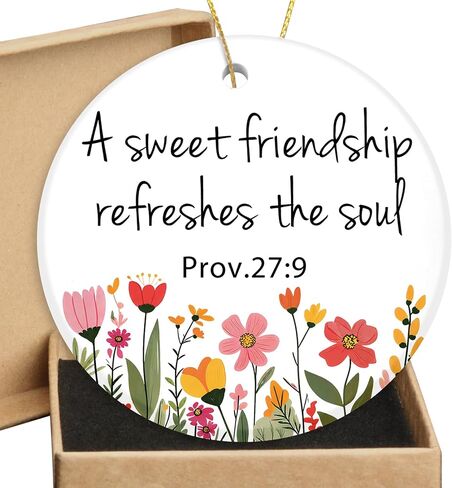 Friend Gifts for Women Round Ceramic Ornament Friends Ornament Friendship Gifts for Friends Women Birthday for Sister Best Friend BFF Betie in Kuwait