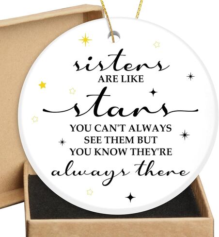 Friend Gifts for Women Round Ceramic Ornament Friends Ornament Friendship Gifts for Friends Women Birthday for Sister Best Friend BFF Betie in Kuwait