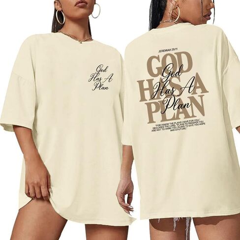 Overiszed Christian Shirts for Women God is Good Shirt Religious Faith Short Sleeve Tops Bible Verse Inspirational Tee in Saudi Arabia