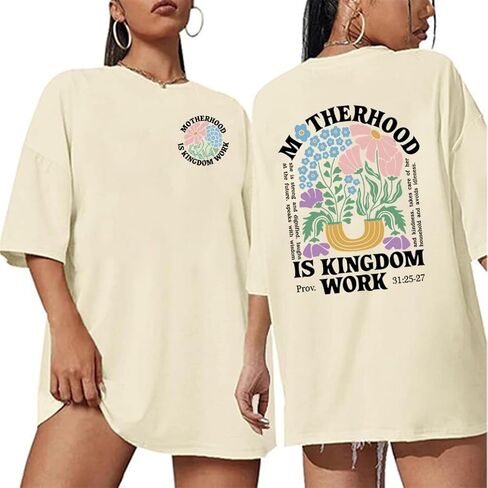 Overiszed Christian Shirts for Women God is Good Shirt Religious Faith Short Sleeve Tops Bible Verse Inspirational Tee in Saudi Arabia