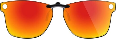 Fiskr Polarized Clip-On Sunglasses for Ray-Ban Meta Wayfarer RW4006 & Gen 2 RW4012 (Size 50-22) - UV Protection - Universal Fit for Men & Women - Fire Red in Saudi Arabia