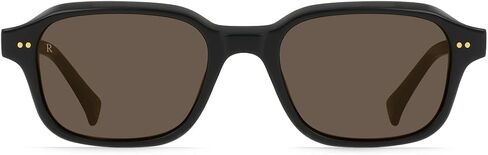 RAEN - Rhyme - Unisex Shallow Rectangular Sunglasses UV Protection - Recycled Black/Agave Lens (Size 51 MM) in Saudi Arabia