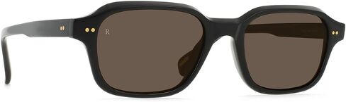 RAEN - Rhyme - Unisex Shallow Rectangular Sunglasses UV Protection - Recycled Black/Agave Lens (Size 51 MM) in Saudi Arabia