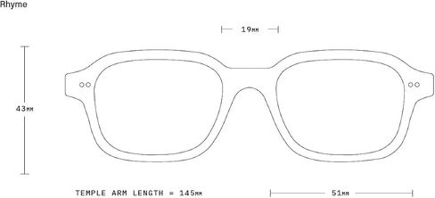 RAEN - Rhyme - Unisex Shallow Rectangular Sunglasses UV Protection - Recycled Black/Agave Lens (Size 51 MM) in Saudi Arabia