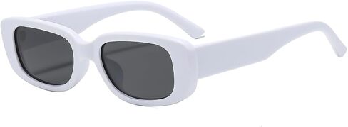 Trendy Rectangle Sunglasses Polarized Women Men Chunky Thick TR90 Frame Shade UV400 TAC Lens Lightweight in Saudi Arabia