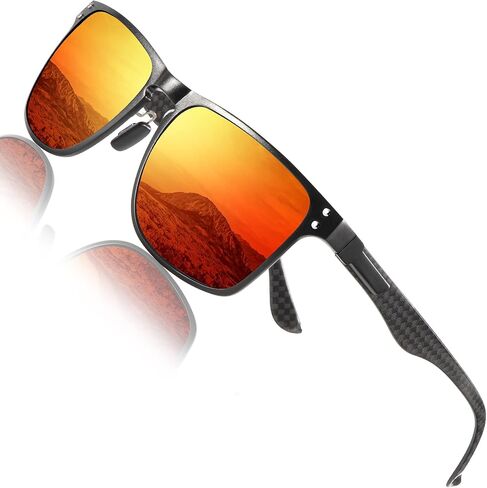 ANYLUV Mens Sunglasses Polarized Upgraded Carbon Fiber Temple Sun Glasses Fashion Driving with UV Protection in Saudi Arabia