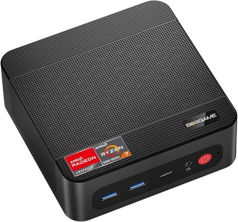 P3 Plus Mini PC Gaming Ryzen 7 7840HS ، Pre-installes 11 Pro-OS ، قناة مزدوجة 32 جيجا بايت DDR5 ، 1TB M.2 2880 NVME SSD ، شاشات ثلاثية ، LAN المزدوجة ، Wi-Fi 6 ، BT 5.2 in Kuwait