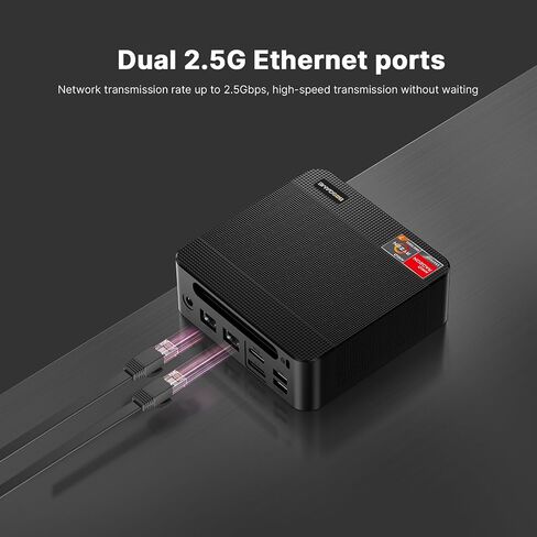 P3 Plus Mini PC Gaming Ryzen 7 7840HS ، Pre-installes 11 Pro-OS ، قناة مزدوجة 32 جيجا بايت DDR5 ، 1TB M.2 2880 NVME SSD ، شاشات ثلاثية ، LAN المزدوجة ، Wi-Fi 6 ، BT 5.2 in Kuwait
