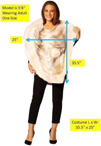 Oyster with Faux Pearl Halloween Costume, Women and Men, Adult One Size in Saudi Arabia