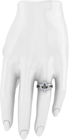 Alpha Kappa Alpha Rings for Women,925 Sterling Silver White Ivy Leaf Ring with White Cubic Zirconia(AKA-R003-White) in Saudi Arabia