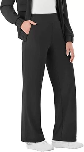 Member's Mark Women's Travel Wide Leg Pant (US, Alpha, Large, Regular, Regular, Black) in Saudi Arabia
