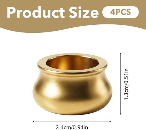 4 Pcs Dual Purpose Incense Cone Holder, Copper Cone Incense Burner Holder, Mini Stick Burner Plate Holders Censer Tower Bowl Home Decoration in Kuwait