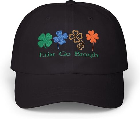 Four Shamrocks Erin Go Bragh Dad Cap, Irish St. Patrick's Hat in Saudi Arabia