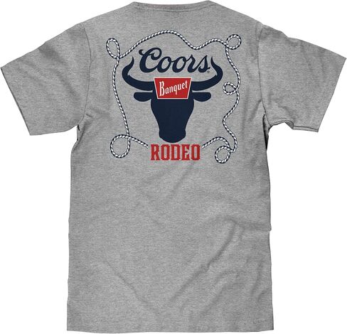 تي شيرت رجالي من Tee Luv برسومات Coors Banquet Beer Rodeo Bull برسوم مزدوجة الجوانب in Kuwait