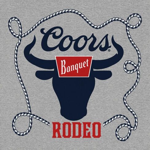 تي شيرت رجالي من Tee Luv برسومات Coors Banquet Beer Rodeo Bull برسوم مزدوجة الجوانب in Kuwait