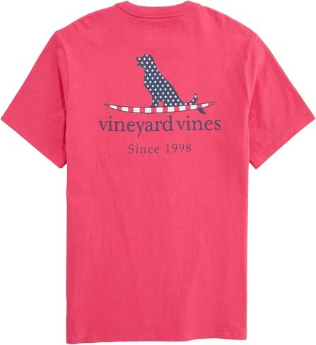 Vineyard Vines Men's Flag Dog Surfboard Short-Sleeve Pocket Tee in Kuwait