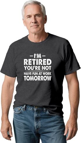 Mens Retirement Shirts Retire T-Shirt for Grandfather Retired Teacher Tee Tops in Saudi Arabia