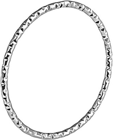 JUDE Jewelers 1.5 mm Stainless Steel Hammered Surface Stackable Minimalist Wedding Band Ring in Kuwait