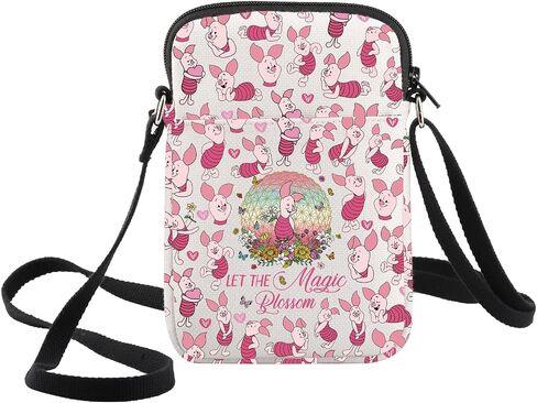 WZMPA Pig Crossbody Bag Pig Lover Gift Let The Magic Blossom Cartoon Shoulder Bag Movie Merchandise in Kuwait