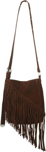Small Fringe Crossbody Bag for Women,Suede Tassel Purse Hippie Western Shoulder Handbag with Adjustable Strap in Saudi Arabia